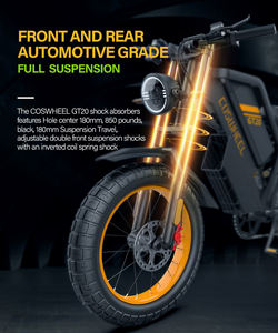 GT-20 внедорожный электрический велосипед, аккумулятор 48 В, 500 Вт, максимальная нагрузка, 150 кг - Product Image 2