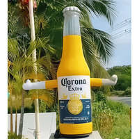 Bouteille de bière gonflable personnalisée avec logo imprimé numériquement, imperméable et durable, pour la promotion publicitaire en extérieur – Offre Spéciale