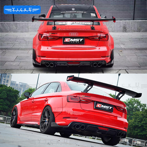 Kit carrosserie YICKU CMST Style semi-carbone pour <span class=keywords><strong>Audi</strong></span> A3/<span class=keywords><strong>S3</strong></span> 2013-2016 - Pare-chocs avant, lèvre avant, diffuseur arrière amélioré - Product Image 3