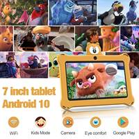 Tablette Offre Spéciale personnalisée ordinateurs K7 Pro Panda 7 pouces 1024*600 Hd Anti-chute étui de protection en caoutchouc Android 11 Kids Tablet Pc