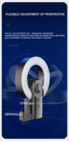 Webcam 4K UHD pour Ordinateur Portable avec 3 Niveaux de Lumière Beauté et Microphone Intégré pour Streaming en Direct ou Conférence