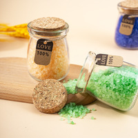 Sel de Bain Nourrissant en Gros pour le Corps, 110g, Cristaux Minéraux de l'Himalaya, Sel Marin Granulaire en Bouteille