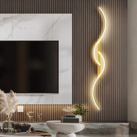 Applique Murale LED 18W Best-Seller, Style Européen Moderne en Acier Inoxydable et Aluminium pour Décoration Intérieure, Hôtels et Escaliers