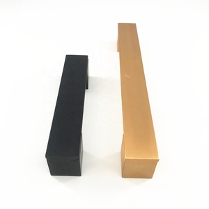 Aluminium Handle MLP22 Furniture Hardware Kitchen Wardrobe <strong>Drawer</strong> Gold Brush and <strong>Black</strong> Pull Handle - Product Image 3