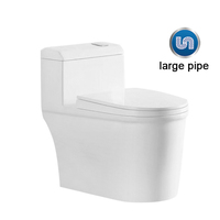 Sanitaires d'hôtel toilettes en céramique s-trap water closet salle de bain wc au sol toilettes une pièce cuvette commode