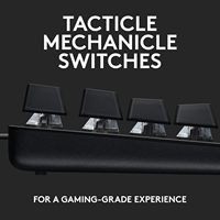 Logitech G G413 TKL SE Mechanical Gaming Keyboard Compact Backlit Tactile Mechanical Switches Anti-Ghosting Compatible Windows