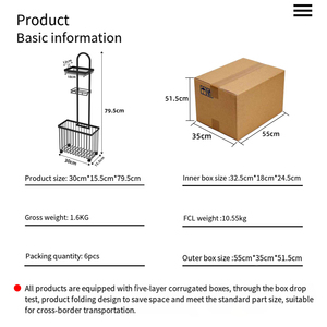 Étagère de rangement moderne pour serviettes en papier et rouleaux de magazines en métal à double étage avec étagère pour tablettes - Product Image 5