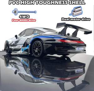 Auto <span class=keywords><strong>RC</strong></span> <span class=keywords><strong>Drift</strong></span> 1:24 con Telecomando 2.4 GHz 4WD, Velocità Regolabile, Luci LED, Regalo per Bambini - Product Image 2