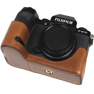 फुजीफिल्म के लिए बॉडी कैमरा केस का ps10 fuji X-S10 आधा बॉडी कैमरा बैग ठीक चमड़े का सुरक्षात्मक मामला
