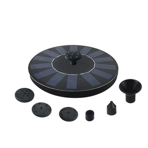 Floating Solar Fountain Pool Pump With Laminated Panels And Water Separation Protection For Garden Use - Product Image 1