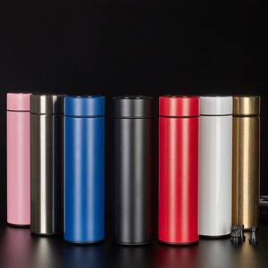 2023 gran oferta, taza de termo inteligente LED de acero inoxidable de doble pared, tazas rectas de Negocios Inteligentes con visualización de temperatura - Product Image 4