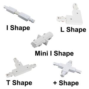 Accessoires de système de Rail de voie de type H tête de voie LED 3 fils connecteur Mini menuisier noir blanc pour Rail de voie - Product Image 3