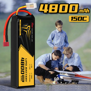 סוללת ליתיום LiPO 7.4V 4800mAh 150C עם מחבר XT60 2S עבור תחביבי RC, רחפנים FPV/UAV ומכוניות שלט רחוק - Product Image 1
