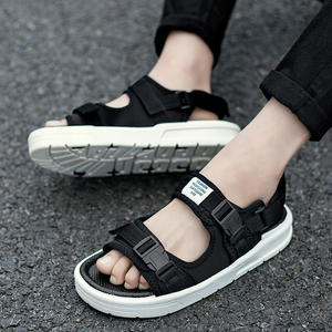 Venta al por mayor <span class=keywords><strong>barato</strong></span> verano Playa Punta abierta para hombre sandalia al aire libre caminar zapatillas casuales Sandalias planas transpirables - Product Image 3