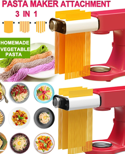 Machine à pâtes 3in1 pour l'aide cuisine pâte <span class=keywords><strong>feuille</strong></span> rouleau Spaghetti Fettuccine support mélangeur accessoire - Product Image 6