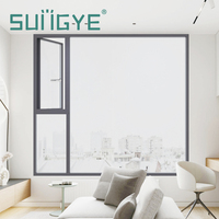 Fenêtre à battant en alliage d'aluminium SUNGYE, résistante aux ouragans, à double vitrage trempé, insonorisée, ouverture vers l'extérieur, vente chaude