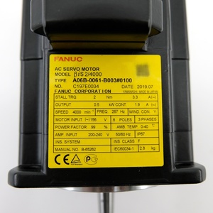 เครื่องจักรมอเตอร์ฟานุค A06B-0061-B003 สำหรับอุปกรณ์ควบคุมการเคลื่อนที่ความเร็วสูงในระบบอัตโนมัติทางอุตสาหกรรม - Product Image 5