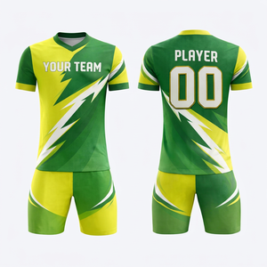 Maillot de football à manches longues et col en V pour homme, coupe ajustée, séchage rapide, tissu respirant, anti-transpiration, antibactérien, pour tous les adultes - Product Image 1