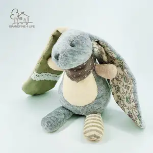 Grandfine Luxe Fluwelen Konijn Knuffel Konijntje Pop Kinderen Speelgoed Knuffels Leuke Bunny Speelgoed