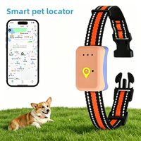Traceur GPS pour animaux de compagnie avec suivi en temps réel, collier réfléchissant réglable, localisateur universel pour chats et chiens