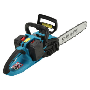 Cưa xích điện có thể sạc lại 16 inch động cơ không chổi than 1500W tự làm công nghiệp cầm tay pin lithium lớn khai thác gỗ cắt cây - Product Image 4