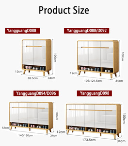 Custom Cheapest Minimalist Hidden 4 Door American <strong>Rustic</strong> <strong>Shoe</strong> Cabinet <strong>Shoes</strong> Storage <strong>Rack</strong> for Living Room - Product Image 3