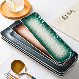 Vaisselle en céramique, assiette à <span class=keywords><strong>sushi</strong></span> japonaise la plus populaire de cuisine d'hôtel, poterie assiette japonaise de <span class=keywords><strong>sushi</strong></span> japonaise, - Product Image 1