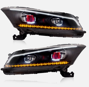 Phares Vland pour Accord Sedan 2008-2012, <span class=keywords><strong>feux</strong></span> de jour avec yeux de démon (ampoules non incluses) - Product Image 5