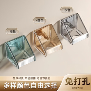 Support mural adhésif Qiwang pour gel douche, rangement de salle de bain, porte-savon en plastique - Product Image 3