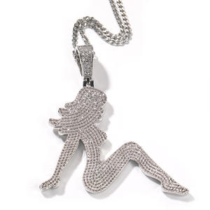 Collana Hip Hop Retrò <span class=keywords><strong>Gu</strong></span> Meng Jewelry, Collana Lunga da Donna in Rame Elettroplaccato, Accessorio Personalizzato e <span class=keywords><strong>Sexy</strong></span> - Product Image 5