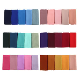 Hijab musulman en mousseline de soie, écharpe personnalisée de perles Georgette, Hijab à bulles, mode arabe malaisienne, exportation, vente en gros - Product Image 6