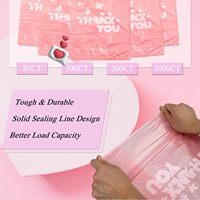 Sacs en HDPE rose personnalisés avec poignée gilet pour supermarché, fabriqués à partir de matériaux recyclés