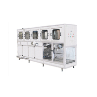 Máquina Automática de Llenado, Tapado y Lavado de Bidones de Plástico de 5 Galones (19-20L) para Agua Mineral Potable, 300BPH