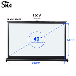 Pantalla de Proyector PS409 de 40 Pulgadas 16:<span class=keywords><strong>9</strong></span>, Pantalla de Proyecció<span class=keywords><strong>n</strong></span> HD Portátil, Plegable y Montable en Pared para Cine en Casa, Oficina y Películas - Product Image 5