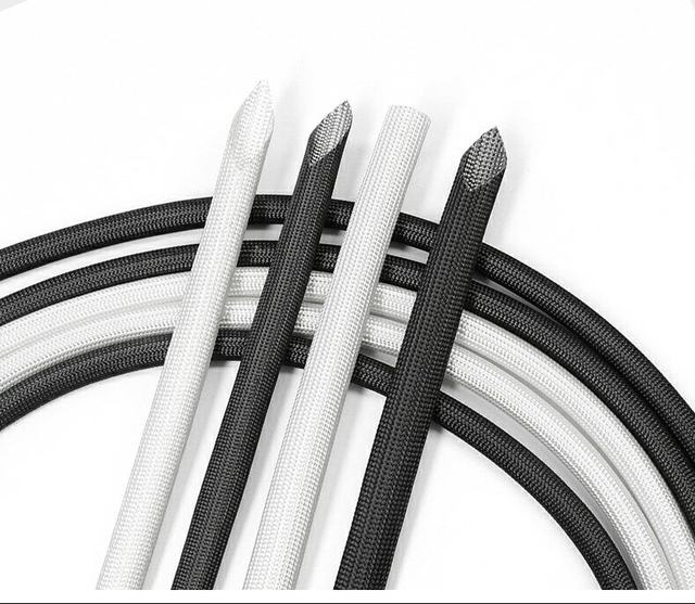 Patterned Tubing High-Temperature Resistant Glass-Fiber Insulated Fire-Retardant Flame-Resistant Wire Jacket Conduit Wiring