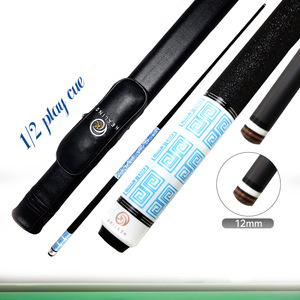 Queue de billard en fibre de carbone, tête de 12 mm, poignée antidérapante, queue de billard portable, ensemble de billard à neuf boules, design léger - Product Image 5