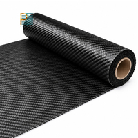Tissu tissé en fibre de carbone 3K 200g haute résistance léger style uni pour construction de coques de navires, pièces de bateaux sportifs certifiées DNV GL