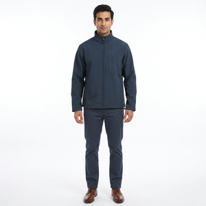 <b>Men's</b> Waterproof Windproof <b>Canvas</b> Softshell <b>Jacket</b> Hooded Thick Breathable Outdoor Work Uniforms Comfortable Workwear - Product Image 1
