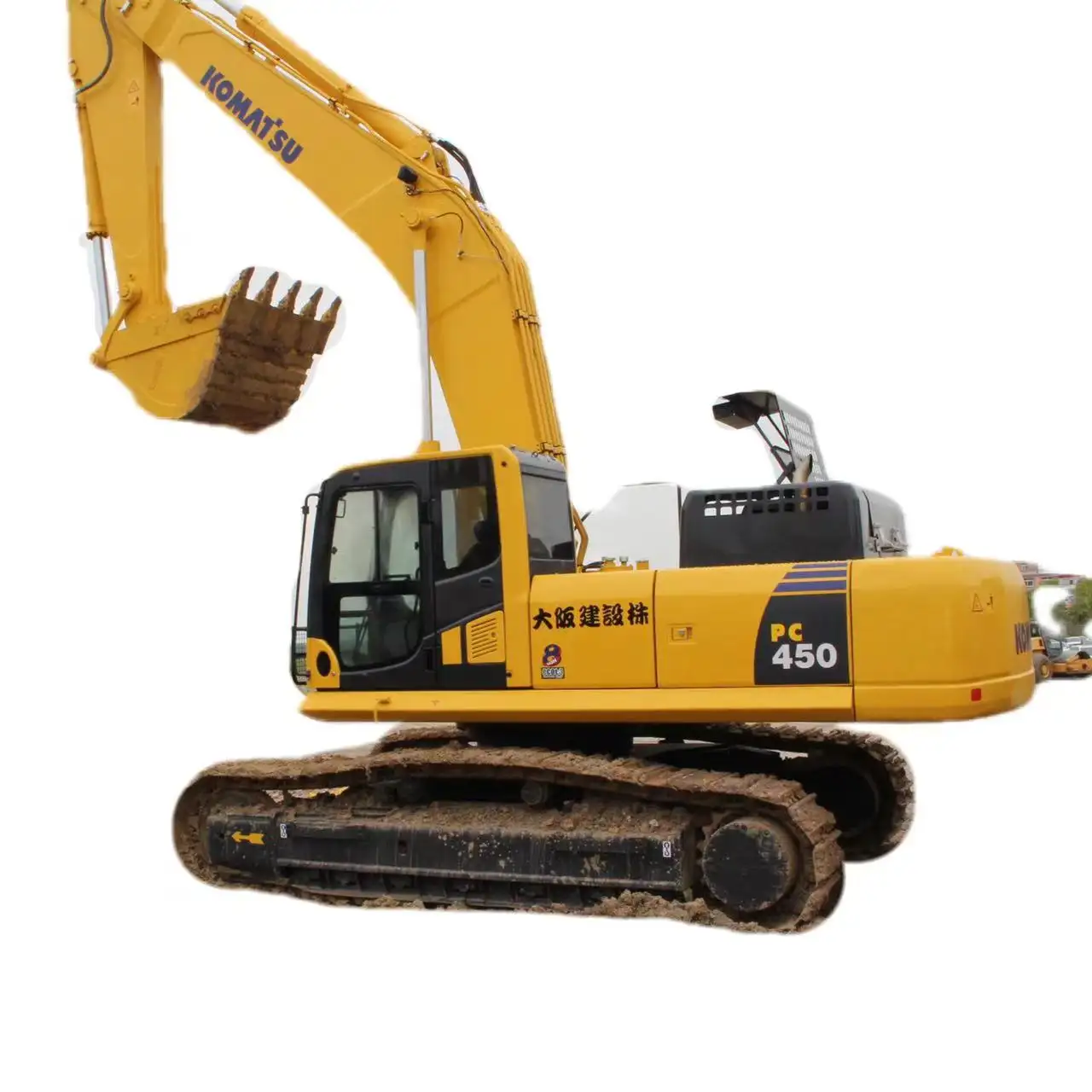 Komatsu มือสองรถขุดตีนตะขาบ PC450-8รถขุดอุปกรณ์หนักยี่ห้อญี่ปุ่น