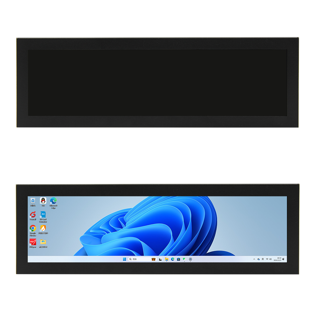 8.8-Inch 1920*480 -compatible Bar Display, PC Secondary Monitor for Real-Time System Monitoring, AIDA64 Compatible, DIY Case