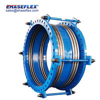 Compensateur de dilatation métallique corrugué axial FM en acier inoxydable avec tiges de liaison, peint, norme EJMA pour usage industriel