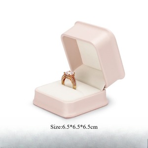 Custom Exquisite PU leather <b>proposal</b> <b>ring</b> <b>box</b>, wedding diamond <b>ring</b>, jewelry gift packaging and storage <b>box</b> - Product Image 6