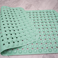 Tapis antidérapant en PVC pour salle de bain, avec ventouses puissantes et drainage creux, pour douche et baignoire, taille personnalisée, vente en gros usine
