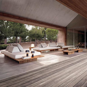 Sofá de Teca de Lujo para Exteriores, Impermeable, para Jardín, Patio, <span class=keywords><strong>Terraza</strong></span>, Conjunto Pastoral para Hotel, Villa, <span class=keywords><strong>Muebles</strong></span> de Exterior - Product Image 2