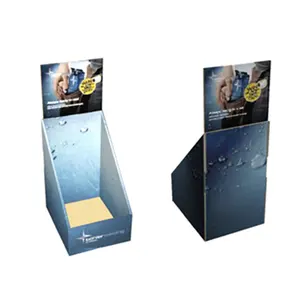 Stand Up Cardboard Display Easy Assemble Counter Top Pop Up Corrugated Display Cardboard Tabletop Stand