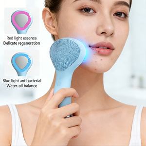 Cepillo de Limpieza Facial Eléctrico de Silicona, Resistente al Agua, con Compresas Frías y Calientes, Exfoliante Facial, Recargable por USB, con Vibración - Product Image 5