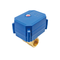 Vanne à boisseau sphérique motorisée électrique en laiton 2 voies 12V 24V 220V, commande automatique mini, DN8 DN15 DN20 DN25 DN32