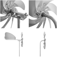 Moulin à vent de jardin personnalisé en acier inoxydable antirouille, sculpture cinétique en métal à roulement à billes, décoration extérieure pour pelouse