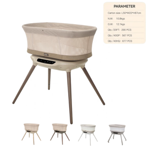 <span class=keywords><strong>Culla</strong></span> <span class=keywords><strong>Elettrica</strong></span> Intelligente con Sensore di Pianto e Timer, Lettino Co-Sleeping per Neonati, <span class=keywords><strong>Culla</strong></span> con Bluetooth - Product Image 3