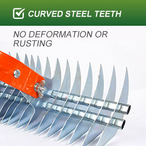 56in matériel en métal de haute qualité jardin désherbage houe cultivateur néerlandais étrier houe outil d'élimination des mauvaises herbes râteau à chaume - Product Image 3